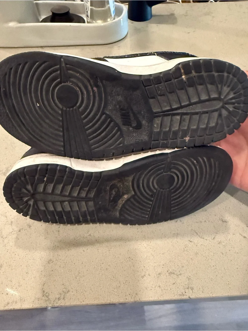 Nike Black and White Kids Low-Top Sneakers